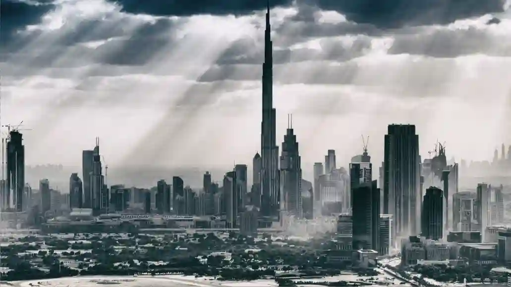 The Burj Khalifa is a megatall skyscraper in Dubai, United Arab Emirates