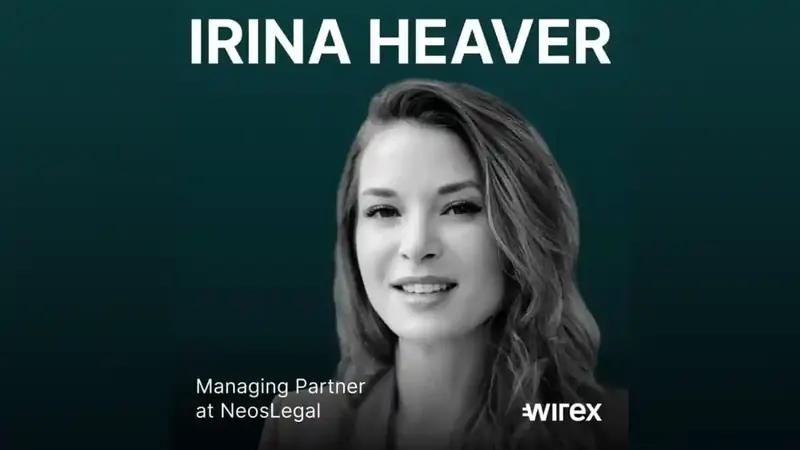 Irina Heaver guest on Wirex Podcast discussing UAE vs Singapore vs Switzerland as global crypto hubs, blockchain regulation and Web3 legal strategy in the Middle East