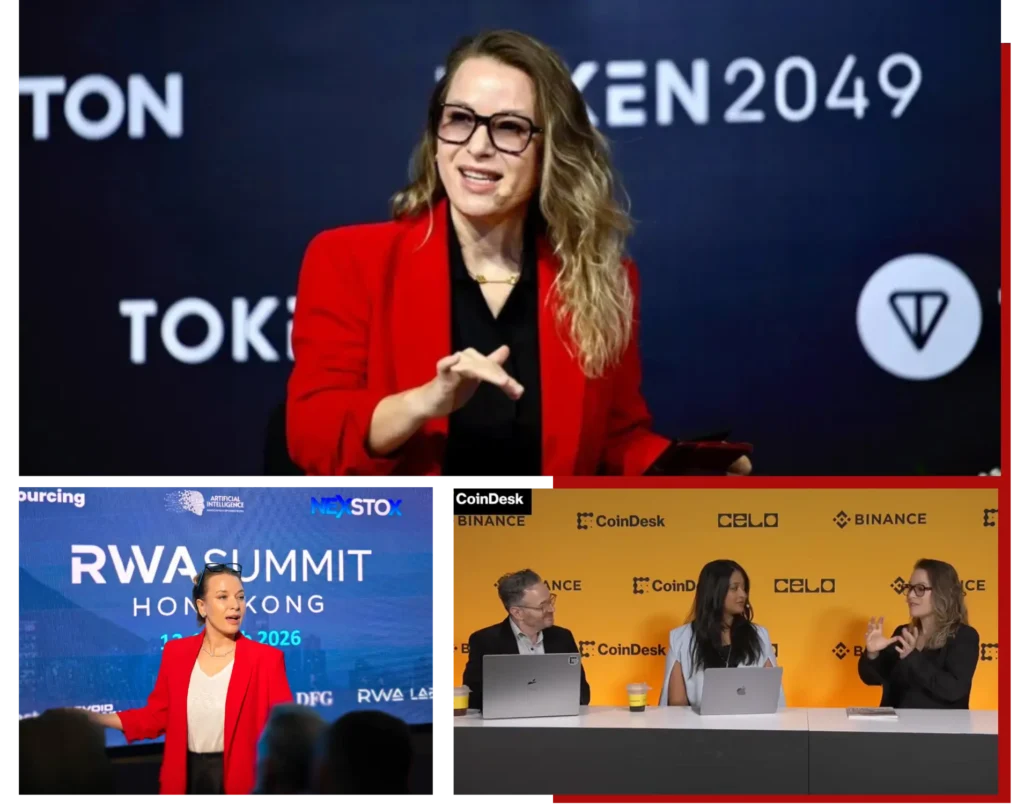 Irina Heaver featured in her media room, highlighting appearances, interviews, and insights on cryptocurrency regulation, digital asset compliance, and Web3 legal strategy in the UAE and global markets